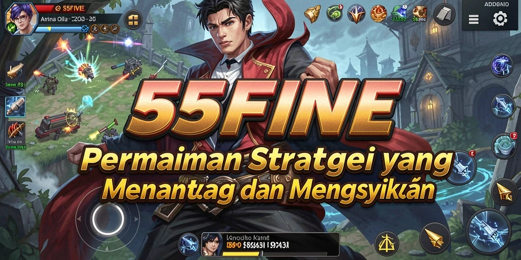 Tampilan gameplay menarik di 55FIVE dengan strategi yang mendalam.