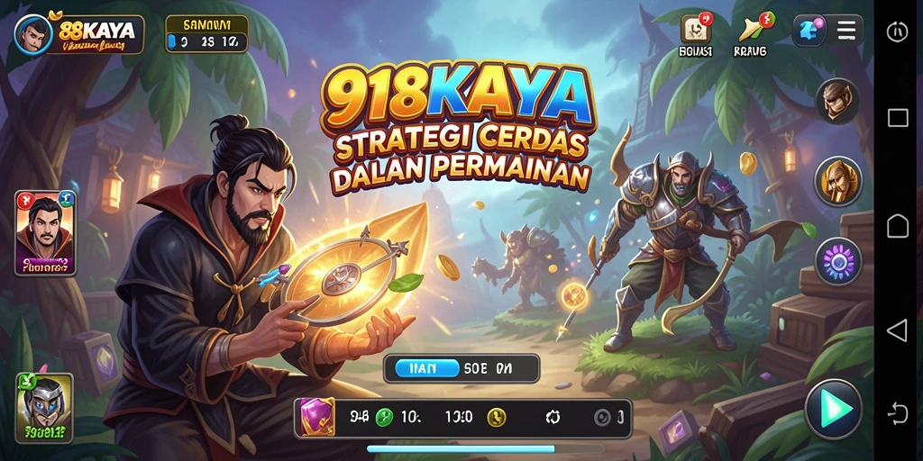 Tangkapan layar gameplay 918KAYA yang menunjukkan strategi pertempuran.