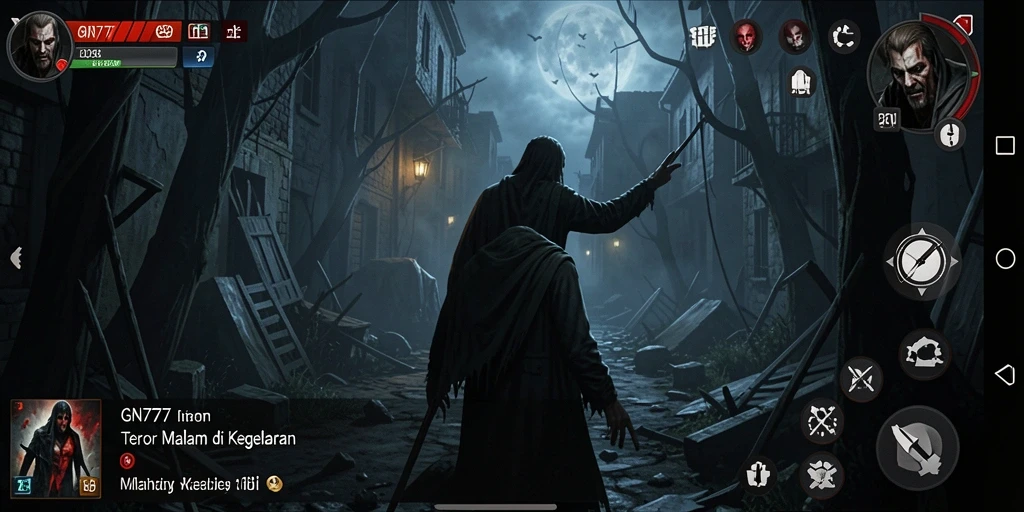 Menampilkan gameplay horor yang mencekam dan menegang.