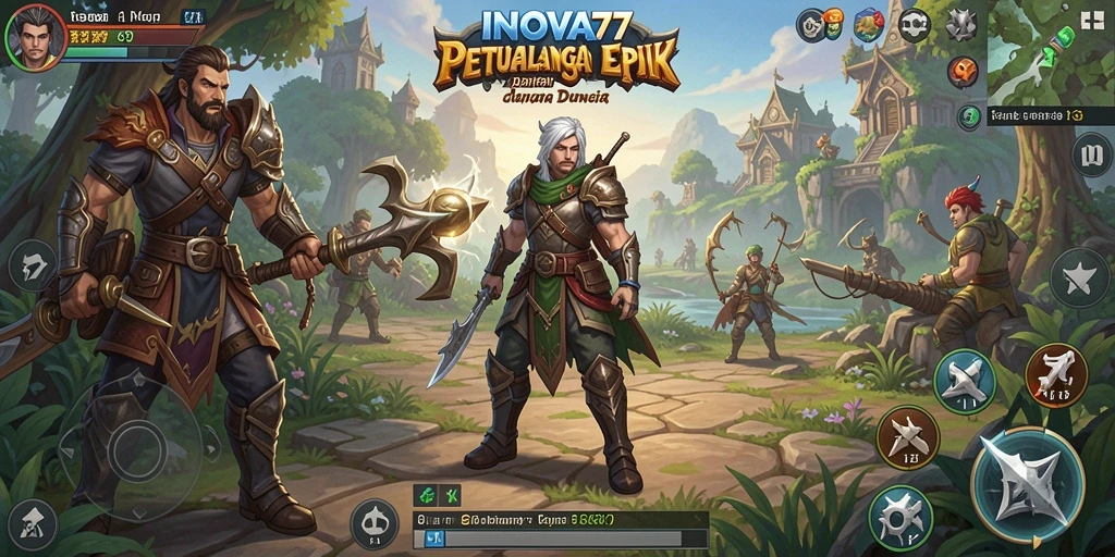 Tampilan gameplay menakjubkan dalam petualangan RPG INOVA77.
