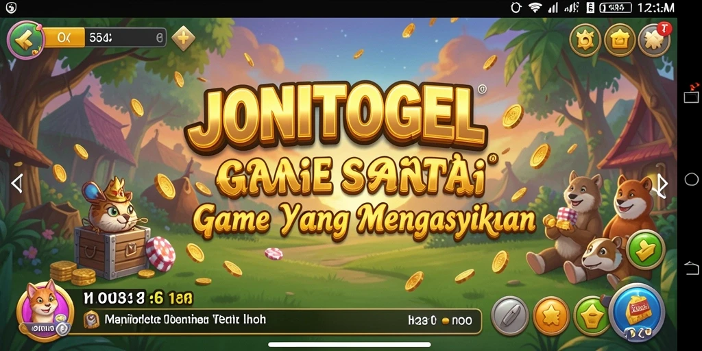 Tampilan menarik dari gameplay JONITOGEL yang penuh warna.
