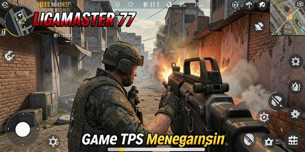 Tampilan gameplay seru dari LIGAMASTER77 yang penuh aksi.