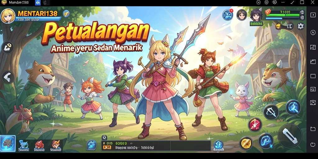 Screenshot MENTARI138 menunjukkan aksi karakter dalam petualangan Anime yang seru.