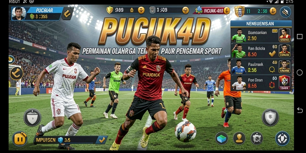 Tampilan gameplay PUCUK4D menunjukkan aksi seru olahraga.