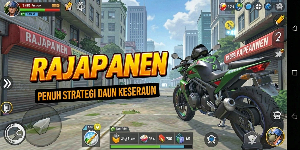 Tampilan gameplay Idle yang menarik dan penuh warna di RAJAPANEN.