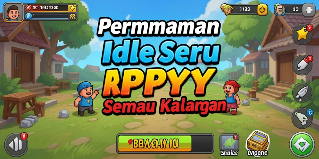 Screenshot gameplay RPYYY menampilkan momen seru dalam permainan Idle.