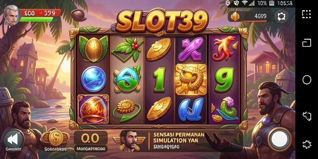 Tampilan utama gameplay SLOT39 yang menakjubkan dan mendalam.