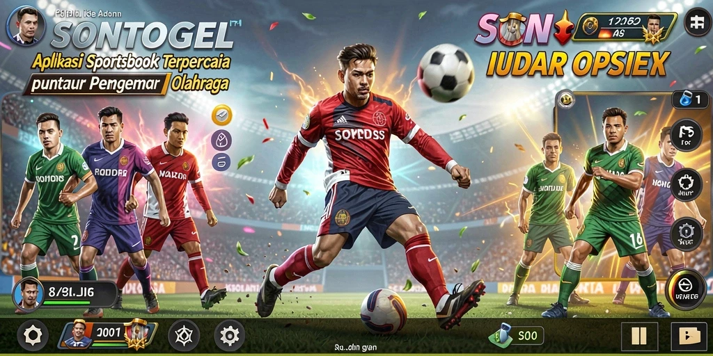 Screenshot gameplay <strong>SONTOGEL</strong> menampilkan antarmuka taruhan olahraga yang menarik.