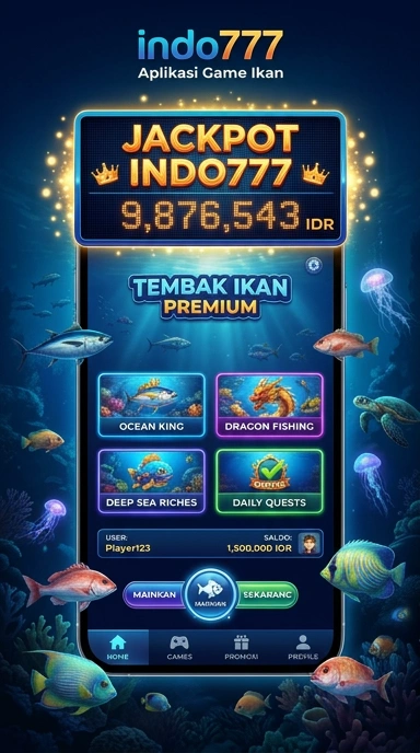 Tampilan utama indo777 dengan berbagai aplikasi tersedia.